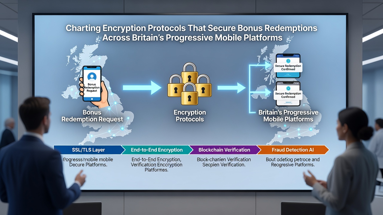 Secure data flows and encryption layers protecting mobile bonus redemptions