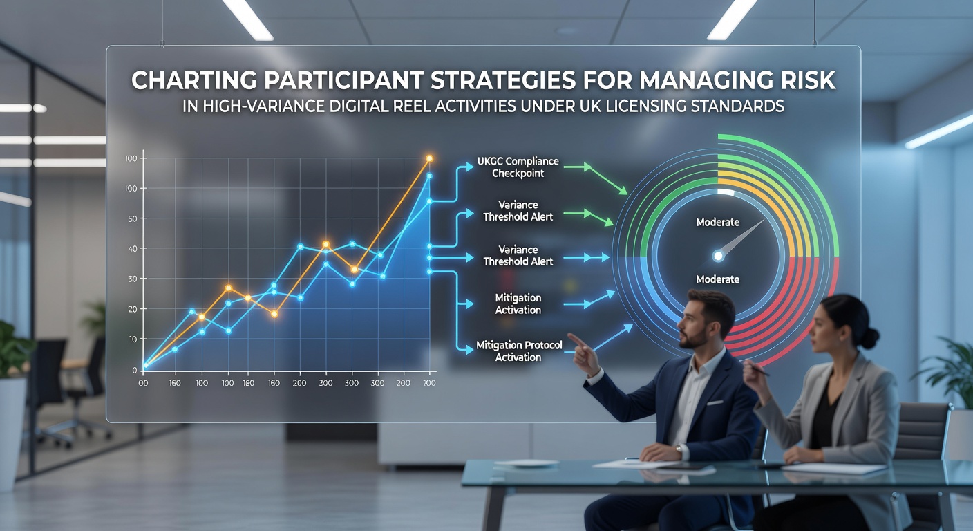 Infographic showing risk management tools for high-variance digital reel activities including session timers and budget trackers