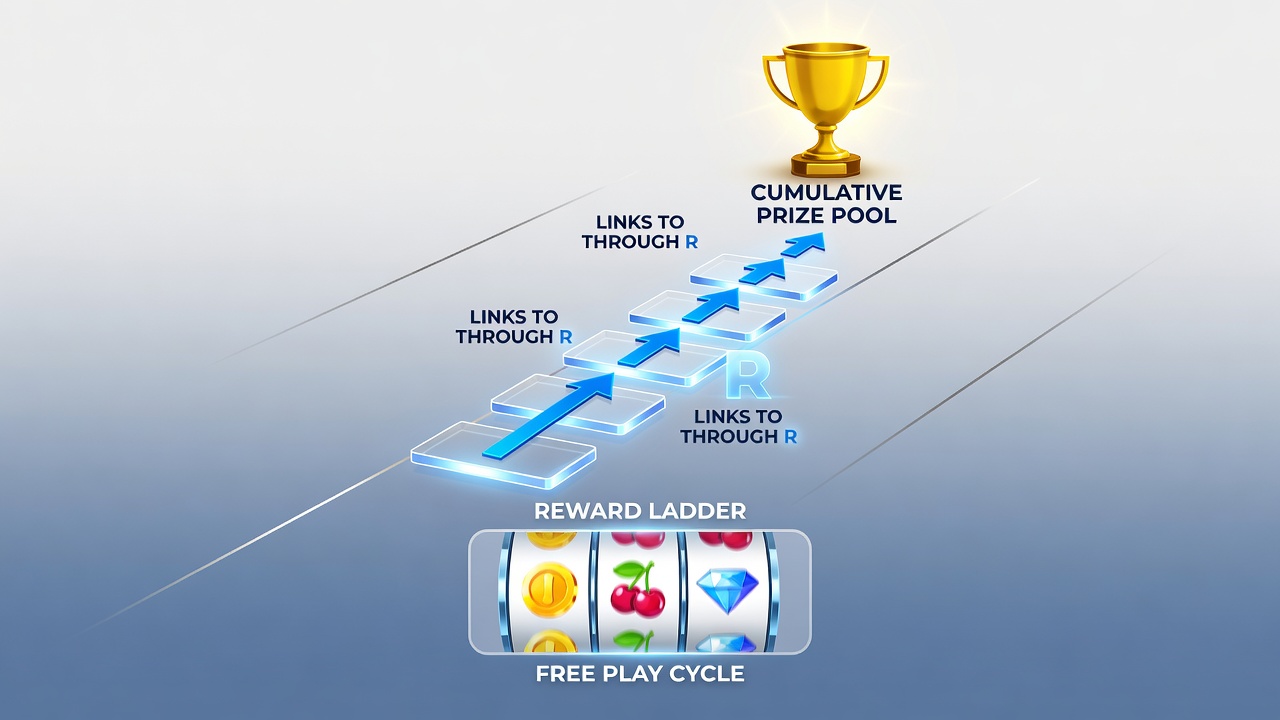 Illustration of regulated payment flows linking free spins to cumulative jackpots in mobile slots