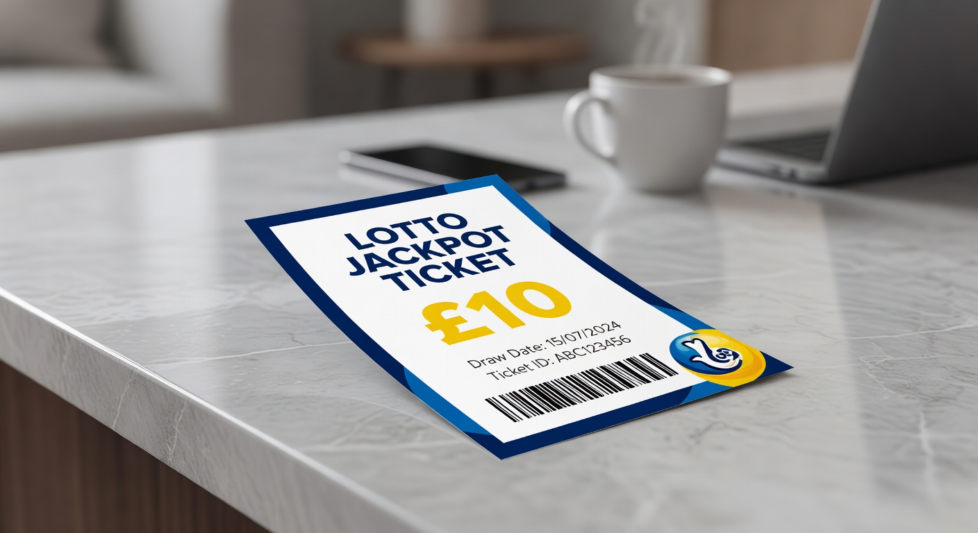 An image of lottery headquarters with a giant jackpot sign and clocks ticking down, evoking the pressure of the 180-day claim deadline for the Bexley ticket