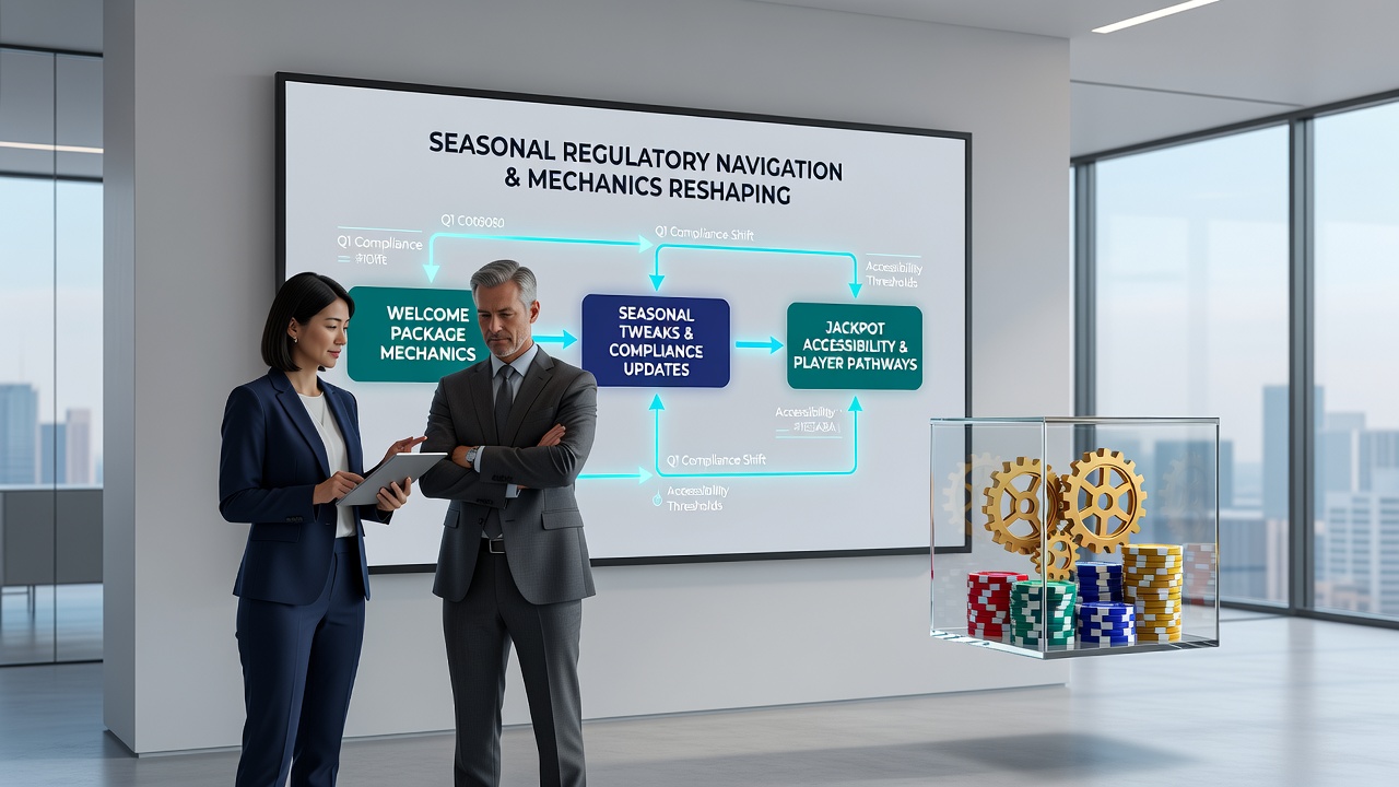 Data dashboards showing jackpot contribution rates and seasonal bonus restrictions across mobile reel platforms