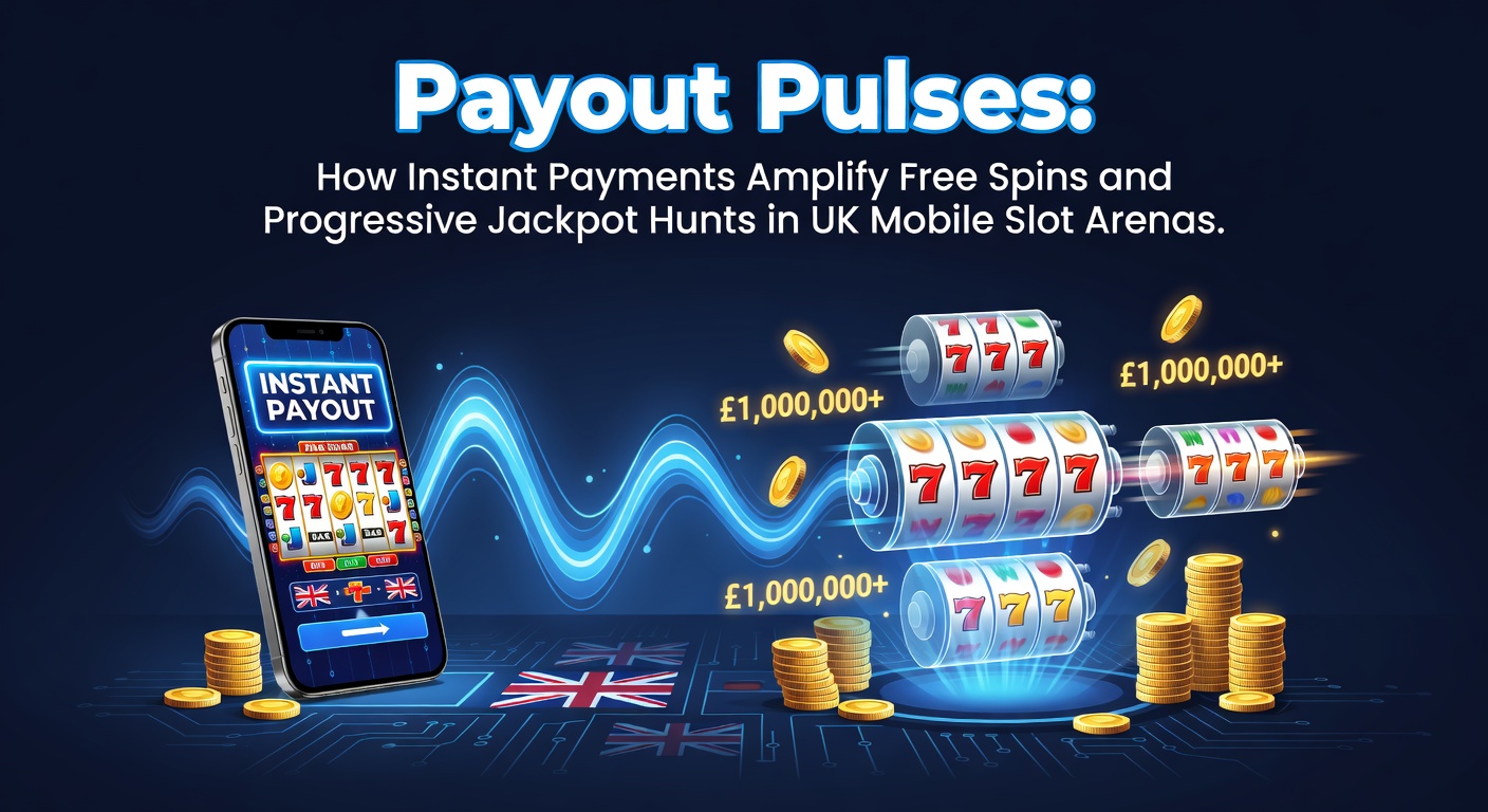 Vibrant mobile slot screen showing a progressive jackpot meter ticking up alongside instant payout notifications, capturing the thrill of UK slot play