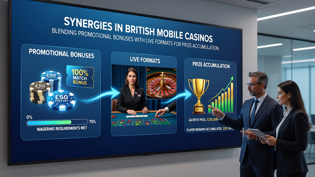 Close-up view of a live dealer table on a mobile device with overlaid promotional bonus indicators